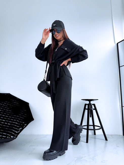 Komplekts "FLAGMAN MC4341" bikses + jaka - MELNS